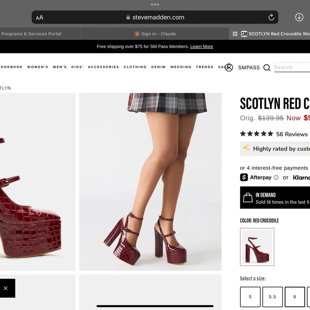 Steve Madden shiny patent